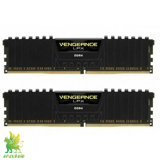 تصویر _ رم دسکتاپ کورسیر مدل RAM CORSAIR DDR4 16GB (8GB x 2) 3600MHz LPX Vengeance