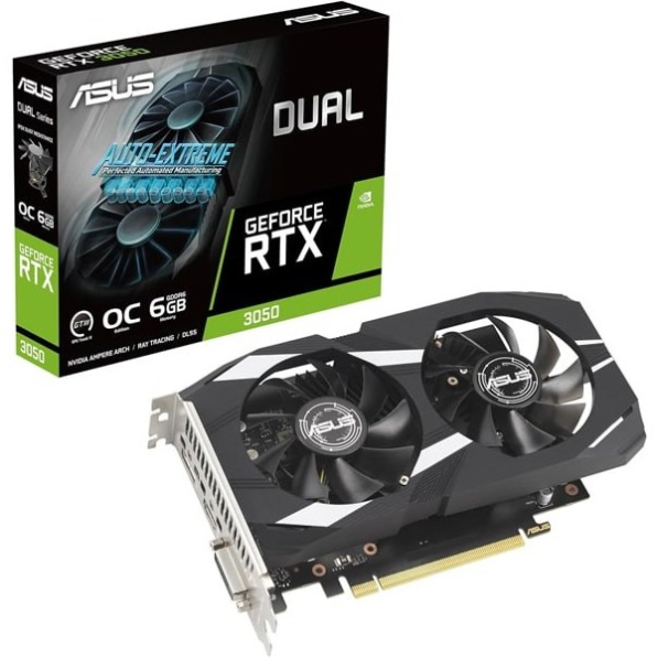 کارت گرافیک ایسوس مدل RTX 3050 OC Dual حافظه 6 گیگابایت